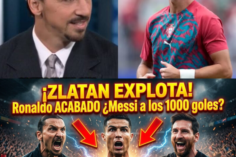 ¡BOMBAZO EXPLOSIVO! Zlatan Ibrahimovic humilla a Cristiano Ronaldo: “Está acabado, tiembla de miedo porque Messi le va a robar los 1000 goles”