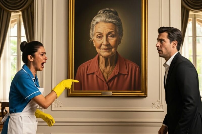 ¡JEFE, SU MADRE ESTÁ VIVA LA VI EN EL MANICOMIO!— GRITÓ LA EMPLEADA AL VER EL RETRATO EN LA MANSIÓN